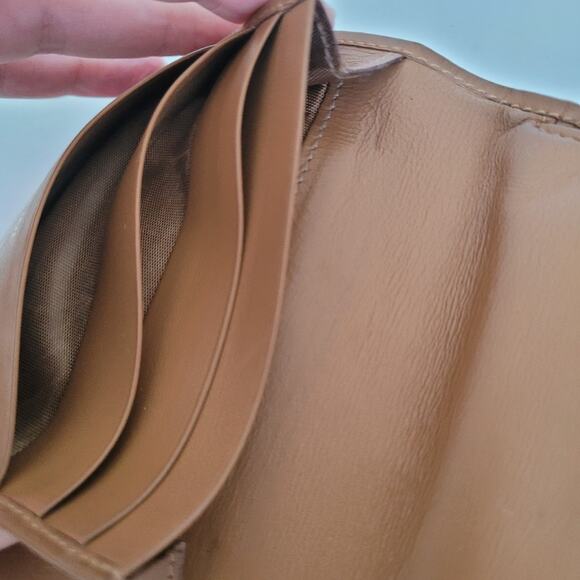 Celine Vintage Bifold Leather Brown Wallet Medium Folding Card Bill Holder - Picture 5 of 12